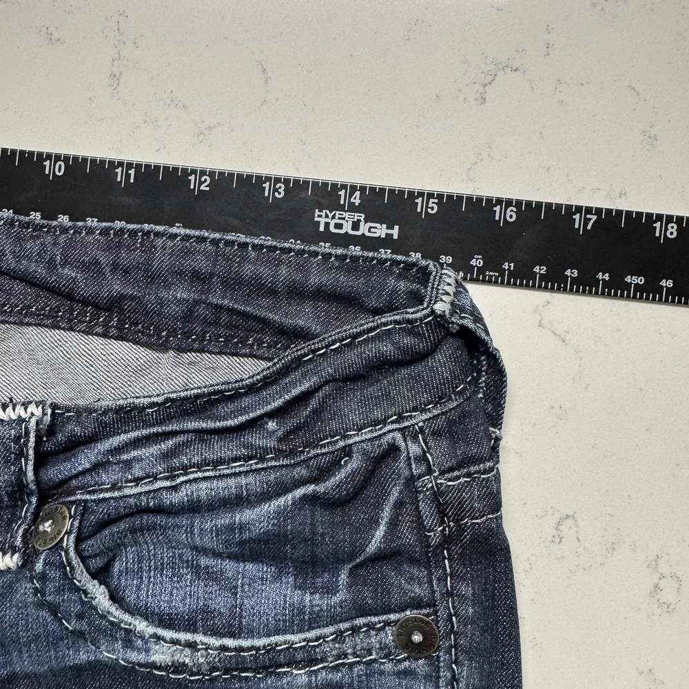 Big‎ Star Nico Dark Washed Hemmed Denim Jeans Size 29L